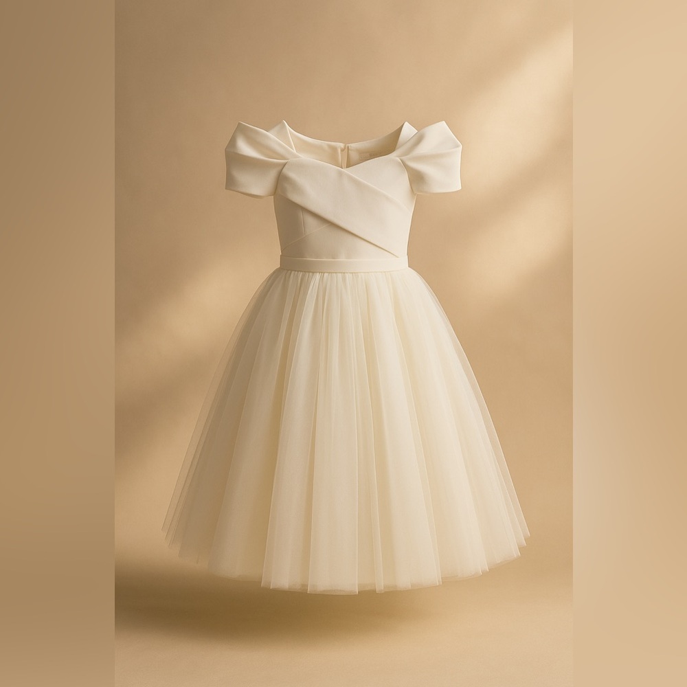 NWT MonnaLisa Girls Ceremony Dress Wedding Communion Designer Sz 12